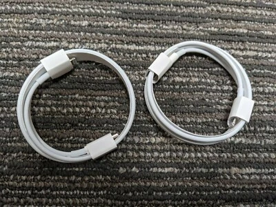 Apple Lightning Cable to USB-C - 2 Pack OEM Apple USB-C to Lightning Cable - NEW - Image 1 of 2