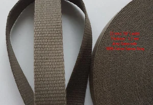 22 mm 7/8 Zoll ARMEE GRÜN 1,2 mm dick Baumwolle Köper Gurtband Gürtel Stoffband Band Zum Selbermachen - Bild 1 von 3