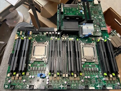Dell 020HJ Server Motherboard  Heatsink Network Card Raid Controller w/ e5-2603v - Image 1 of 4