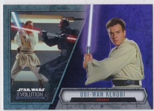 STAR WARS 2016 TOPPS EVOLUTION PURPLE PARALLEL BASE INSERT 18 OBI-WAN KENOBI - Picture 1 of 2