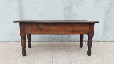Ancienne table maie en noyer - Photo 1/4