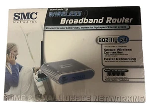 SMC Wireless 54mbps Broadband Router 802.11g Secure Wireless Connection NEW - Picture 1 of 3