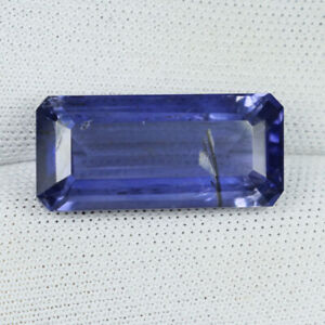 6.94 ct SHIMMERING PURPLE BLUE 100% NATURAL IOLITE Gemstone - See Vdo - 3935