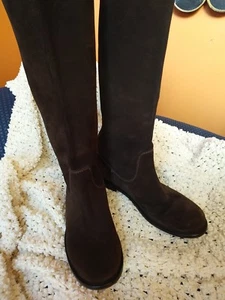 Vera Wang Etiqueta Gamuza Marrón Botas Altas!!!!! Talla 9 1/2  - Imagen 1 de 9