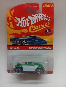 Hot Wheels 2005 Classics Series 2 #21/30 VW Bug Convertible Spectraflame Green - Picture 1 of 6