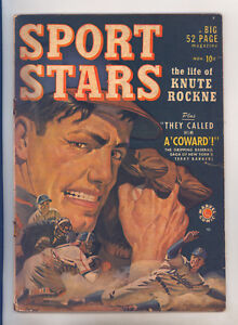 Sport Stars #1 (Marvel 1949) VG- Knute Rockne, Terry Parker, Frank Bastoni
