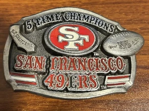 Vintage 5 Time Champion San Francisco 49ers Belt Buckle/5206 Broken Used - Picture 1 of 2