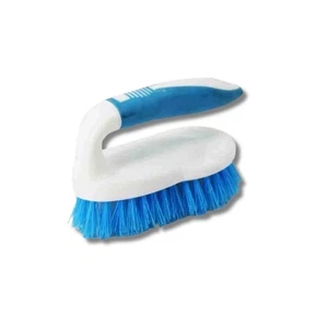 Mini cepillo de mano azul y blanco con mango de nailon antideslizante - Imagen 1 de 4