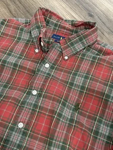 Ralph Lauren Manga Larga Con Botones Para Hombre XXL Cuadros Peso Medio Ajuste Personalizado - Imagen 1 de 6