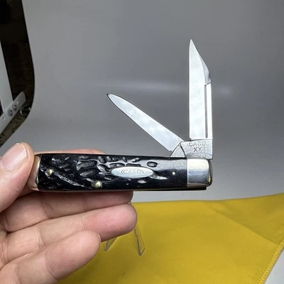 Cuchillo Case vintage 1940-1964 negro áspero buen estado 6231 Foto 1 de 4