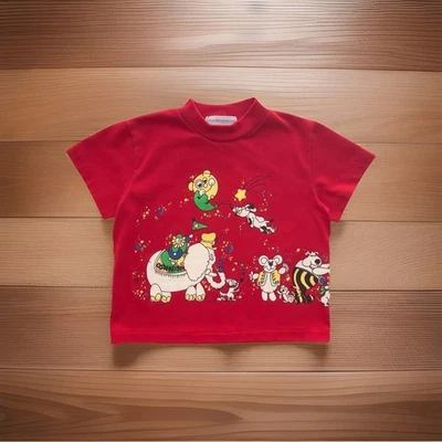 Camiseta de Colección OshKosh Niños Pequeños Niños Niñas Circo Desfile Roja Manga Corta Talla 2T Foto 1 de 4