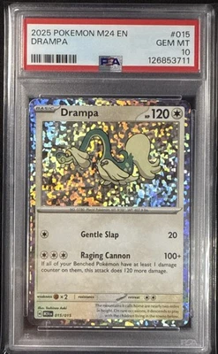 2025 Pokemon Drampa 015 M24 EN-McDonald’s PSA 10 Gem Mint 💎 - Image 1 of 3