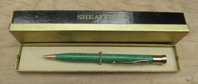 New NOS Vintage Sheaffer Green Marbled Mechanical Pencil - Image 1 of 4