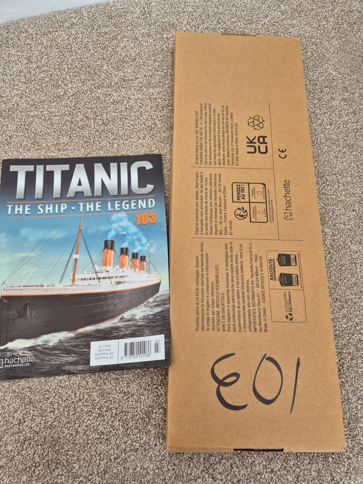 1/200 HACHETTE VERSION BUILD THE TITANIC MODEL THE SHIP THE LEGEND ISSUE 85