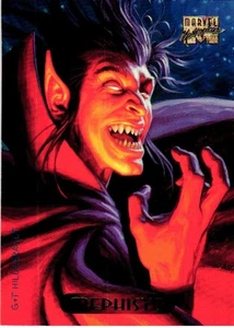Vintage 1994 Marvel Masterpieces Mephisto Card Greg Tim Hildebrandt Supervillain - Picture 1 of 2