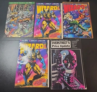 LOTE DE 5 REVISTAS MAGO Guía de precios de cómics 1993 Overstreet 1991 Foto 1 de 4