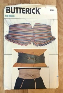 Cinturones envolventes para mujer Butterick Patterick 4680 talla pequeña sin cortar - Imagen 1 de 1