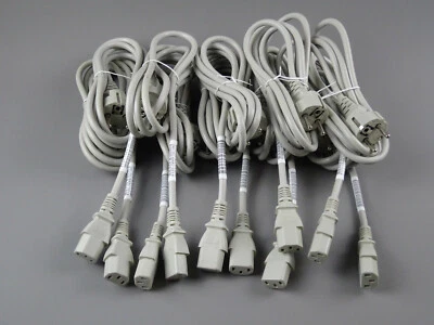 10 X Stromkabel PC Alimentazione Presa Dispositivi a Freddo Computer Schermo - Immagine 1 di 3