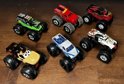 Hot Wheels Monster Jam Monster Truck Mattel 1:64 - Lote de 6 camiones contracorriente Foto 1 de 4
