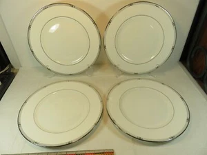 4 Lenox Westerly Platin Essteller 10 3/4 Zoll Bone China USA EUC - Bild 1 von 8