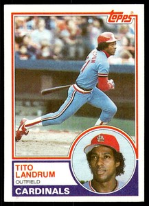 1983 Topps Tito Landrum St. Louis Cardinals #337