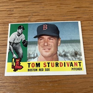 1960 Topps Baseball Tom Sturdivant #487 Boston Red Sox NEAR MINT