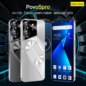 Nuevo Smartphone Povo 5 Pro Global Desbloqueado Android 16+1TB 7.3'' 8800mAh Regalos - Imagen 1 de 21