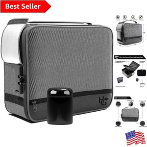 Premium XL Smell Proof Case with UV Jar, Resealable Bags, and Security Lock - Picture 1 of 7