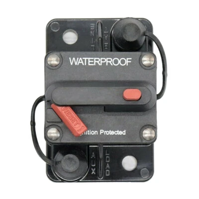 Marine Grade Inline 12 Volt 60 Amp Power Circuit Breaker Manual Reset Audio