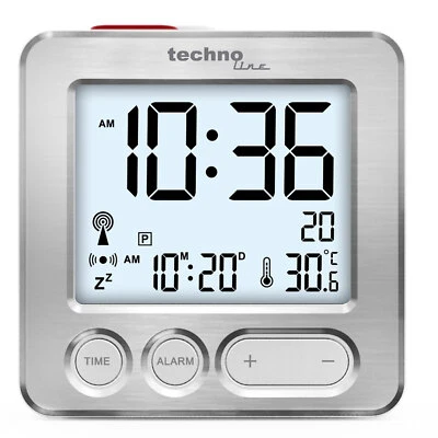Technotrade WT 265 Funkwecker Wecker Funkuhr Uhr Datumsanzeige Innentemperatur - Bild 1 von 3