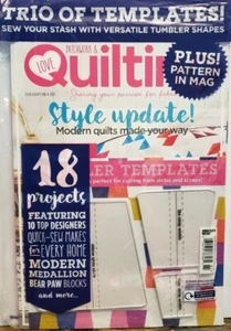 Love Patchwork & Quilting #81 2019 Style Update Trio Templates FREE SHIPPING CB - Picture 1 of 1