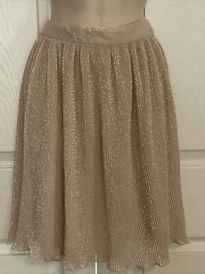 NUEVO CON ETIQUETAS H&M Falda a Lunares Para Mujer Talla 8 Capas Plisada Estilo Completo Foto 1 de 4