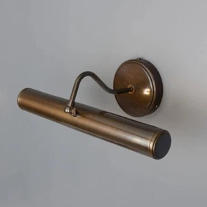 Belfast Vintage Ottone Picture Light | Dublino Ottone Massiccio Vintage Picture Light - Foto 1 di 12