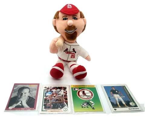 Baseball Cards & MLB Official Mark McGwire Plush Bean Bag Doll Baseball Gift Set Cover