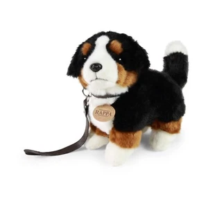 Berner Sennenhund Welpe stehend mit Leine 22 cm Kuscheltier Plüschtier - Picture 1 of 4