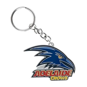 33730 ADELAIDE CROWS AFL TEAM LOGO MASCOT METAL KEYRING KEY RING - Picture 1 of 1