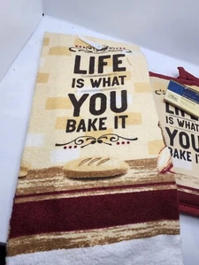 Geschirrtuch & Topflappen Set - Life is what you Bake It - Bild 1 von 4