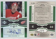 2005-06 Upper Deck Black Diamond Gemography Emerald /25 Kris Draper #G-KD Auto