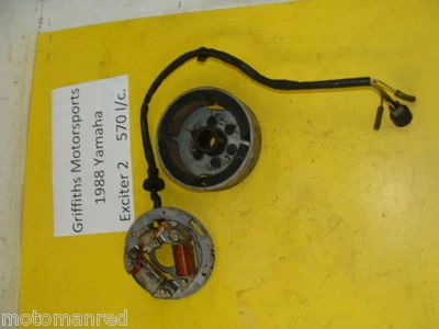 88 YAMAHA EXCITER 2 II ex 570 87 89 90 STATOR MAGNETO GEN GENERADOR VOLANTE OEM Foto 1 de 4
