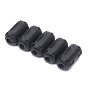 5pcs 3.5mm Noise Suppressor EMI RFI Clip Choke Ferrite Core Cable Filter BlY-b - Afbeelding 1 van 10