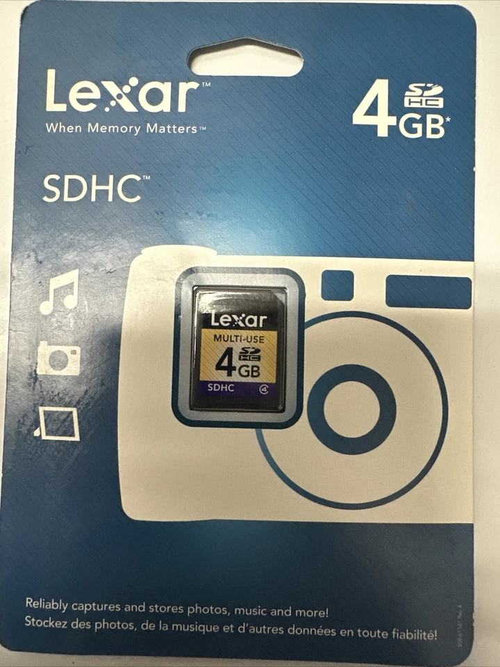 LEXAR™ When Memory Matters™ 4GB Memory Card SDHC™ - NIP - Image 1 of 2