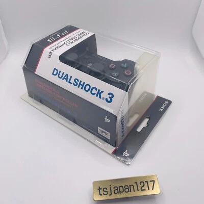 Playstation 3 DualShock 3 Wireless Controller Black CECHZC2J Sony authentic New - Image 1 of 4