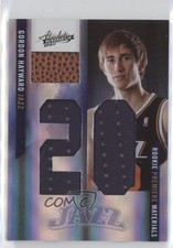 2010 Absolute Memorabilia Premiere Materials /25 Gordon Hayward Rookie Auto RC