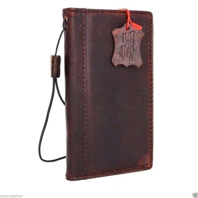 genuine vintage leather for LG Nexus 5 Case book wallet handmade slim cover thin - Image 1 of 4