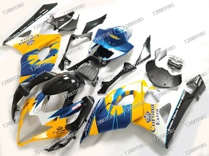 For iGSXR1000 05-06 Yellow Blue ABS Injection Mold Bodywork Fairing Kit Plastic - Imagen 1 de 8