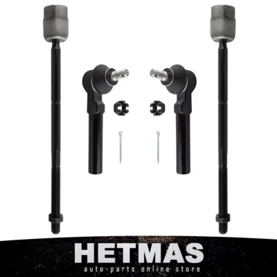 Juego de 4 extremos de varilla de amarre delanteros interiores exteriores conductor pasajero para Ford Mustang 94-04 Foto 1 de 4