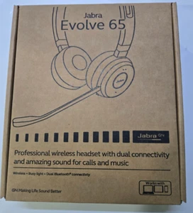 Casque sans fil Bluetooth Jabra Evolve 65 sur l'oreille - Noir - Photo 1/4
