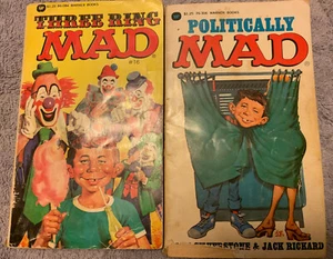 Politically (1976 1st) & Three Ring (1977) Mad 2 pb Books, Silverstone,Feldstein - Picture 1 of 1