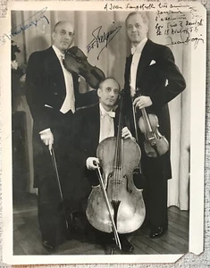 PASQUIER TRIO FIRMATO X3 FOTO 1956 BUONE CONDIZIONI PLUS - Foto 1 di 1