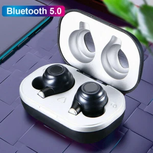 Mini Wireless Earbuds Bluetooth 5.0 Headphones IPX7 Waterproof Earphone Headset - Picture 1 of 12